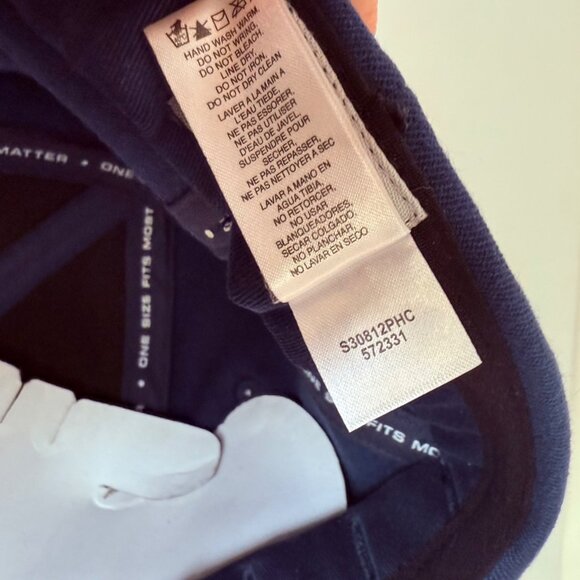 Nike EZW Emblem Baseball Cap Navy Hat Silver Spellout Unisex Adult New Gift - Picture 9 of 14